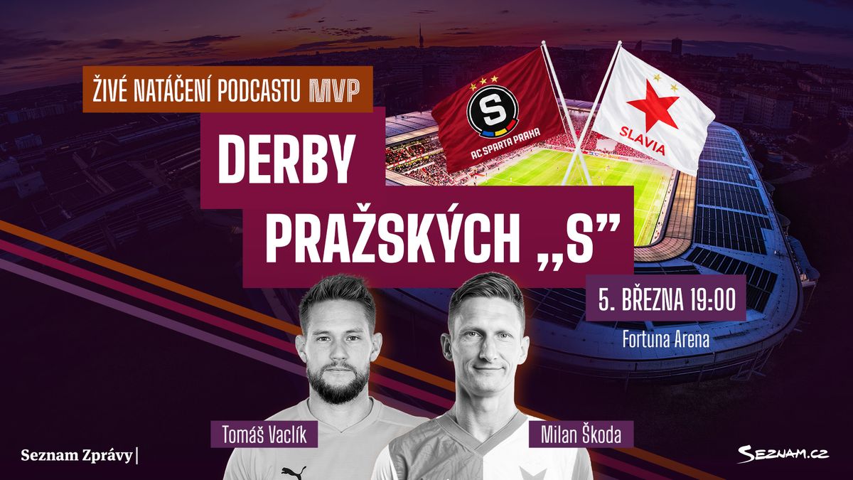Legendy Vaclík a Škoda o derby. Živé natáčení fotbalového podcastu MVP